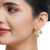 Gold & Silver Plated Leela Kundan Statement Necklace Set