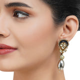 Gold & Silver Plated Leela Kundan Signature Necklace Set