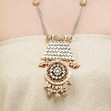 Gold & Silver Plated Leela Kundan Signature Necklace Set