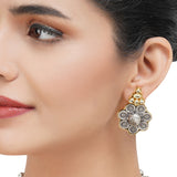 Gold & Silver Plated Leela Kundan Artisanal  Necklace Set
