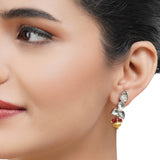 Gold & Silver Plated Leela  Kundan Ruby Jade Necklace Set