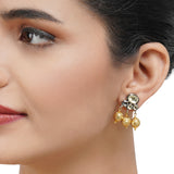 Gold & Silver Plated Leela Kundan Necklace Set