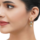 Gold & Silver Plated Leela Kundan Necklace Set