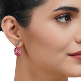 Silver Plated Leela Tourmaline Kundan Necklace Set