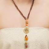 Gold Plated Sampurna Kundan  Lakshmi Necklace Set