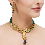 Gold Plated Sampurna Peacock Choker Set