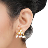 Gold Plated Sampurna Kundan Pearl Necklace Set