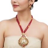 Gold Plated Sampurna Kundan Necklace Set