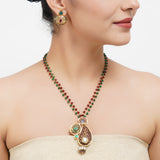 Gold Plated Sampurna Ambi Necklace Set