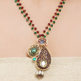 Gold Plated Sampurna Ambi Necklace Set