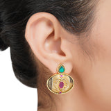 Gold Plated Sampurna Ambi Necklace Set