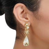 Gold Plated Sampurna Kundan Mother of Pearl Necklace Set