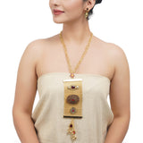 Gold Plated Sampurna Bohochic Statement Necklace Set