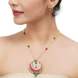 Gold Plated Sampurna Kundan Necklace Set
