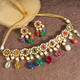 NAVRATNA ROUND CHOKER SET