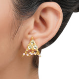 Gold Plated Sampurna Kundan Pink Choker Set