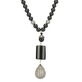 DOR BLACK LONG NECKLACE