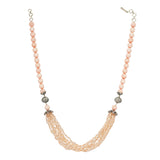 DOR PINK WHITE OPAL NECKLACE