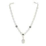 DOR CRYSTAL ZIRCON BALL NECKLACE