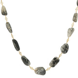 DOR SMOKEY PEARL CHAIN NECKLACE