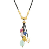 DOR TASSEL BLACK NECKLACE