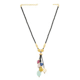 DOR TASSEL BLACK NECKLACE