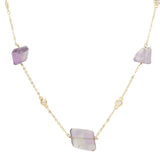 DOR AMETHYST GOLD PLATED NECKLACE