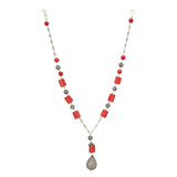 DOR CORAL ZIRCON NECKLACE