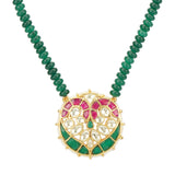 Kanchan Kundan Peacock Necklace Set