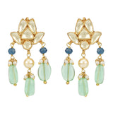 Kanchan Kundan Round Flower Necklace Set