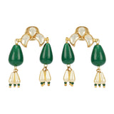 Kanchan  Kundan Green  Necklace Set