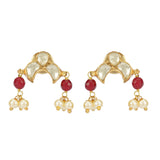 Kanchan Kundan Flower  Pearl Necklace Set