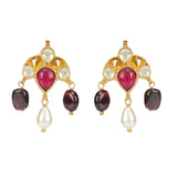 Kanchan Kundan Kyanity Beads Necklace Set