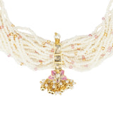 Kanchan Kundan Flower  Pearl Necklace Set