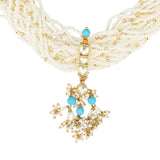 Kanchan Kundan Patti Pearl Necklace Set