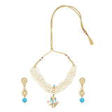 Kanchan Kundan Patti Pearl Necklace Set
