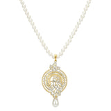 HEERA ZIRCON PEARL PENDANT SET