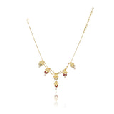 Gold Plated Sampurna Kundan Jalli Festoon Necklace Set
