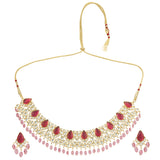 Kanchan Kundan Pan Red  Necklace Set