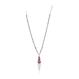 Silver Plated Sampurna Tourmaline Zircon Pendant Set