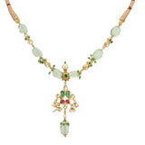 Kanchan Kyanite KunKanchan Kundan Choker Necklace dan Necklace Set
