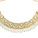 Kanchan  Kundan Pan White Necklace Set