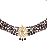 Kanchan Kyanite Kundan Necklace Set