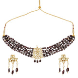 Kanchan Kyanite Kundan Necklace Set