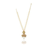 Gold Plated Sampurna Fluorite Kundan Necklace Set