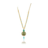 Gold Plated Sampurna Kundan Signature Peacock Necklace Set