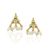 Gold Plated Sampurna Kundan Pearl Necklace Set