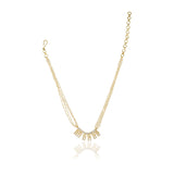 Gold Plated Sampurna Zircon Pearl Necklace Set