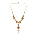 Gold Plated Sampurna Kundan Nakashi Necklace Set