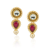 Gold Plated Sampurna Kundan Festoon Necklace Set